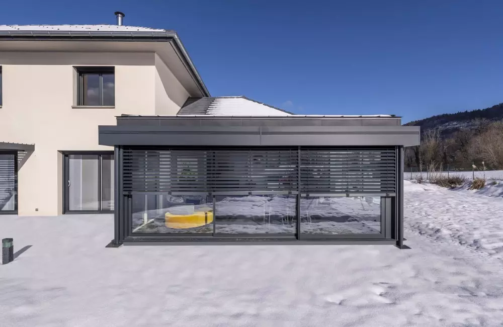 extension avec brises soleil orientables