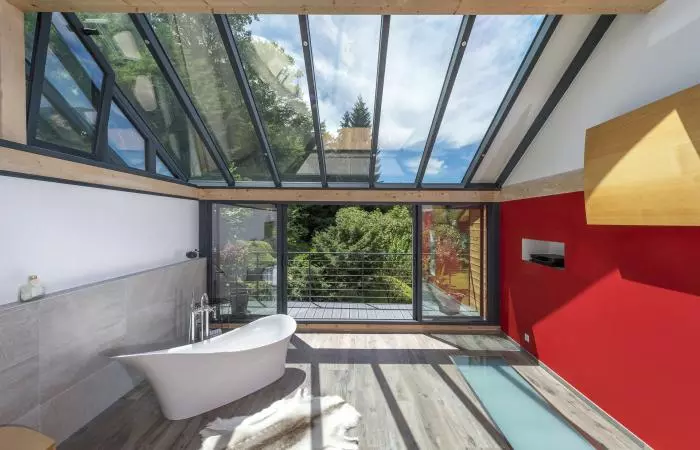 Extension ossature bois à Annecy