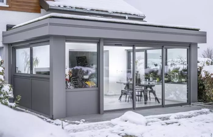 Extension à toiture plate à Annecy