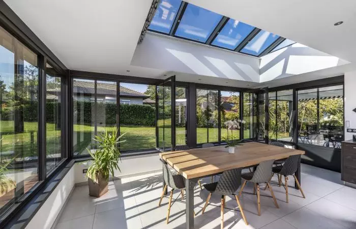 Extension à toiture plate à Annecy